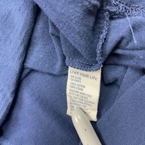 American Eagle Outfitters Shirt Mens Large Blue AOP Y2K Graphic Short Sleeve - Picture 4 of 10